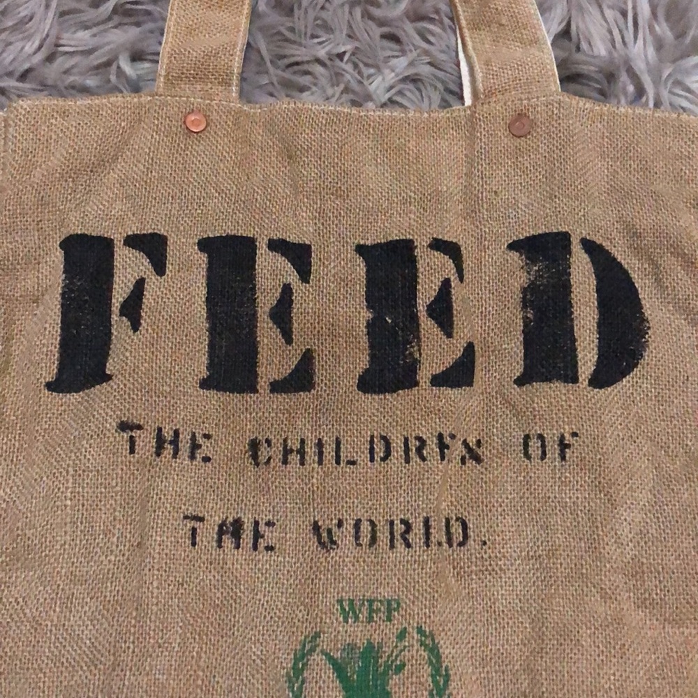 “Feed” Shoppers Tote-Reversible-Large Size-Should… - image 5